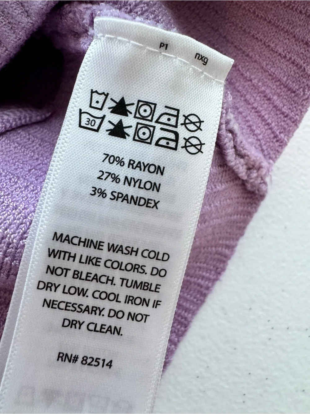 House of Harlow 1960 Lavender Rib Knit Cross Back Crop Top XS